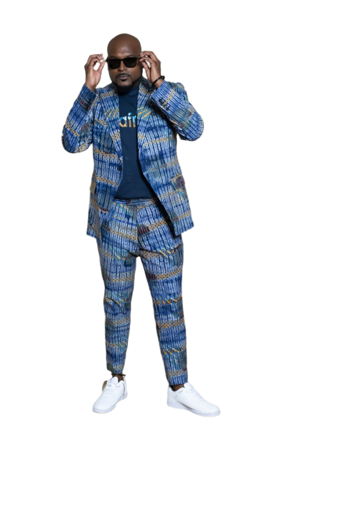 African Print Blazer for Men 2-Piece Suit Set