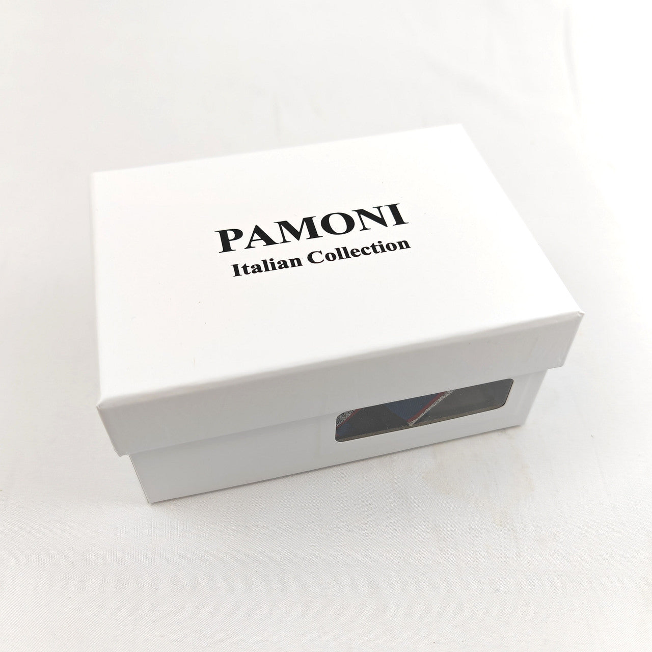 Blue and Red Silver Bold Stripe Tie & Cufflinks Set